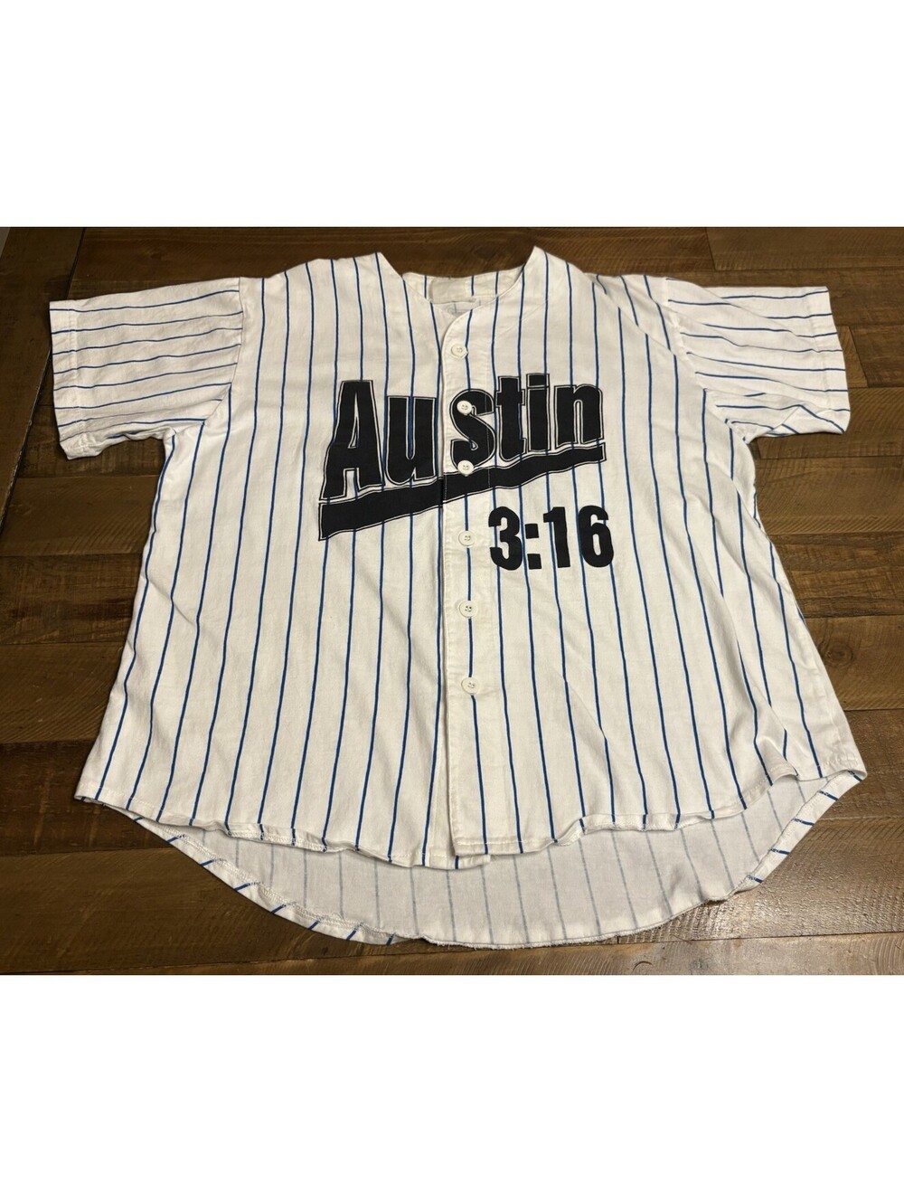 Vintage WWF 1998 Stone Cold Steve Austin  Jersey Rattlesnake 3:16 Size L